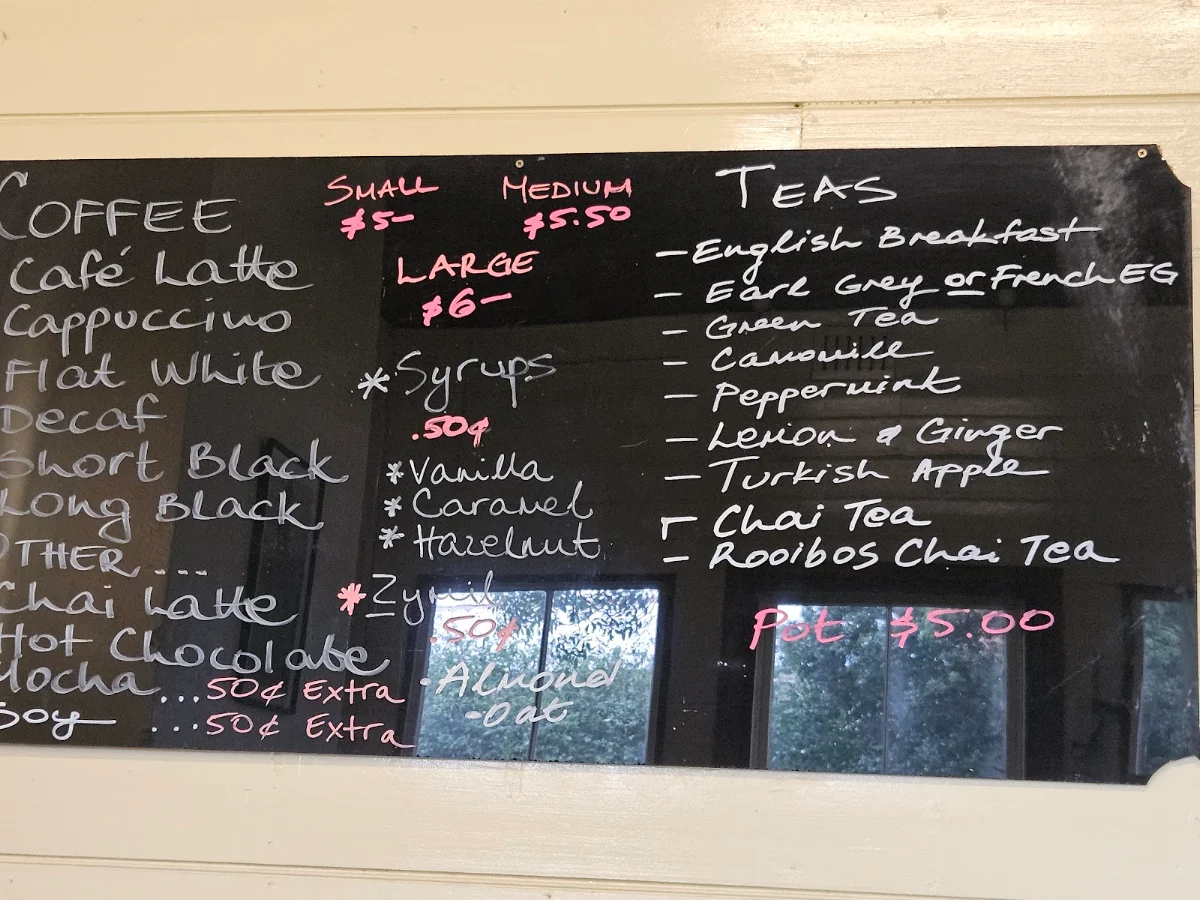 Menu, Birch&Perch Coffee Shop