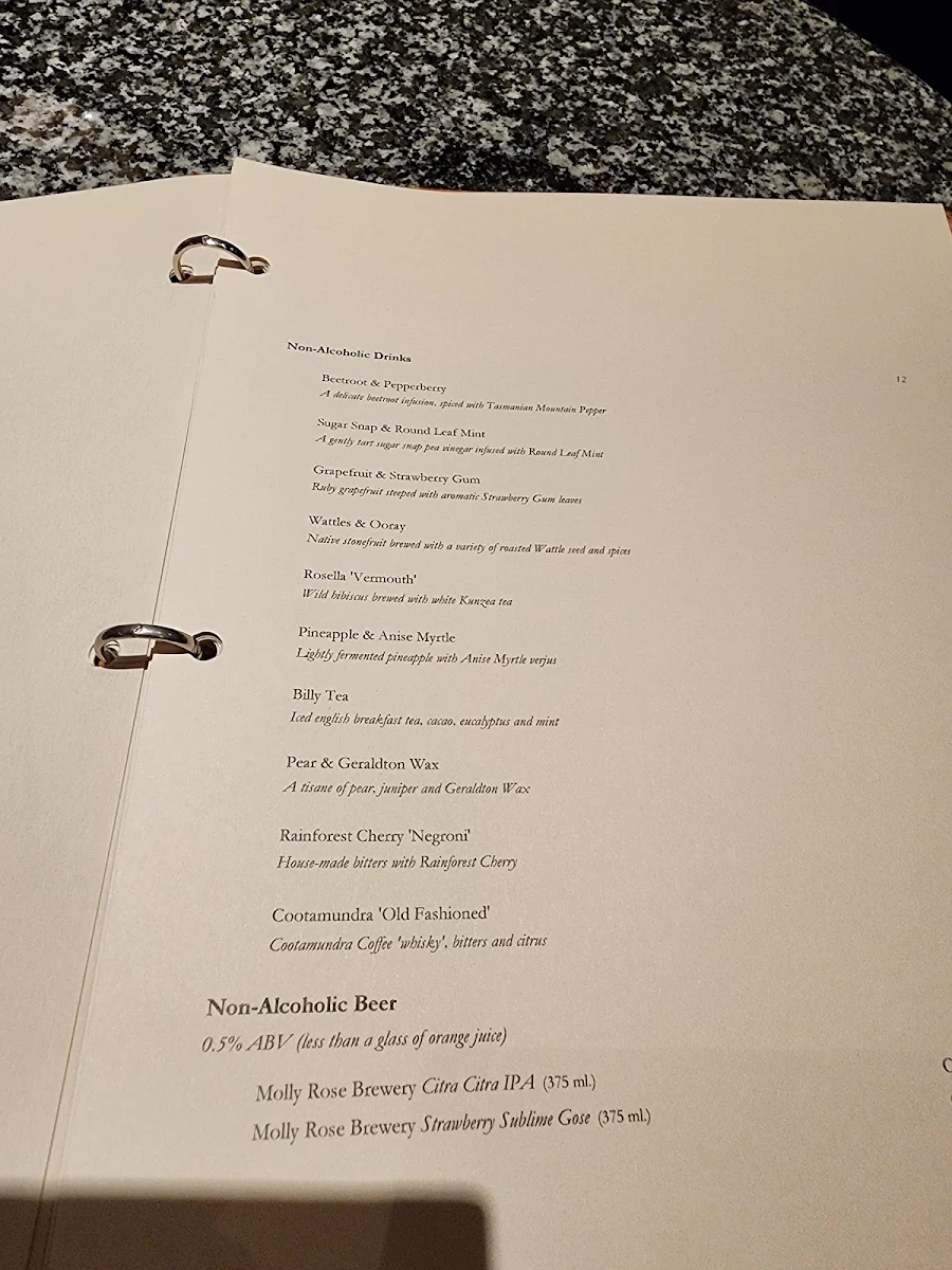 Menu, Attica