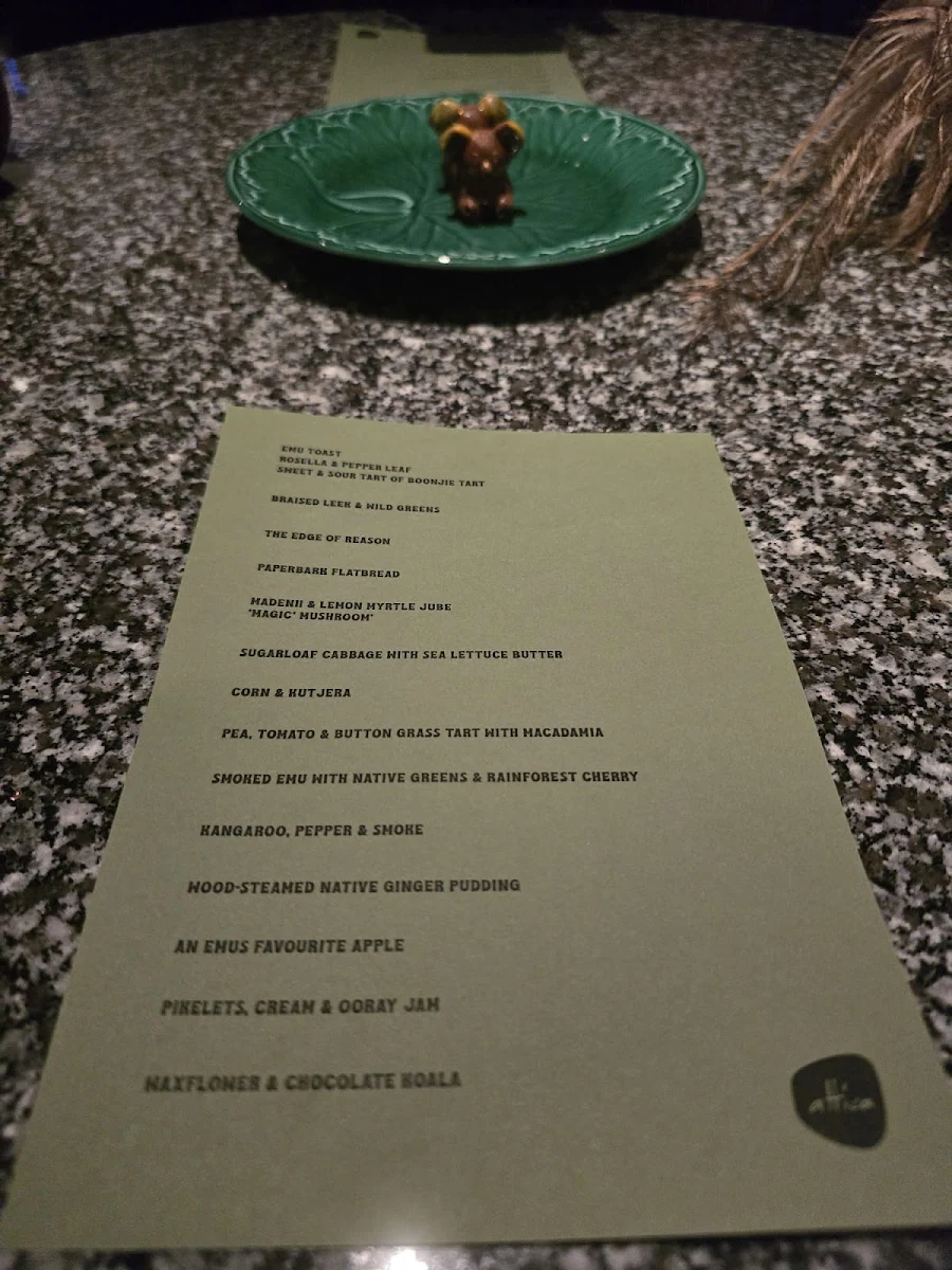 Menu, Attica