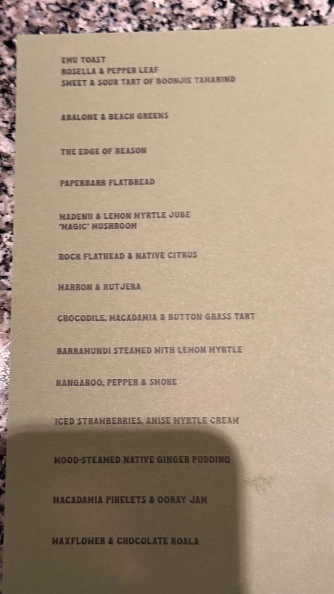 Menu, Attica
