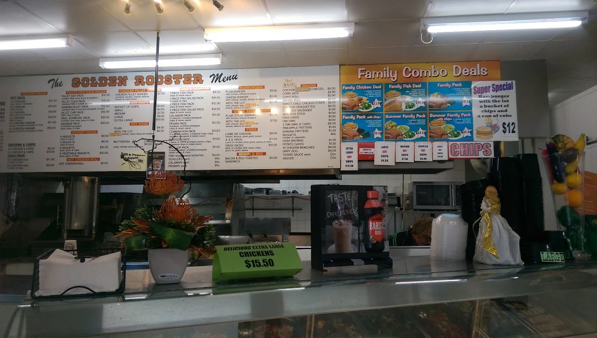 Menu, Golden Rooster