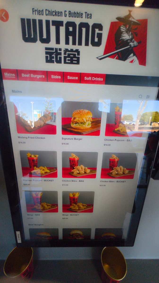 Menu, Wutang Fried Chicken Hillarys