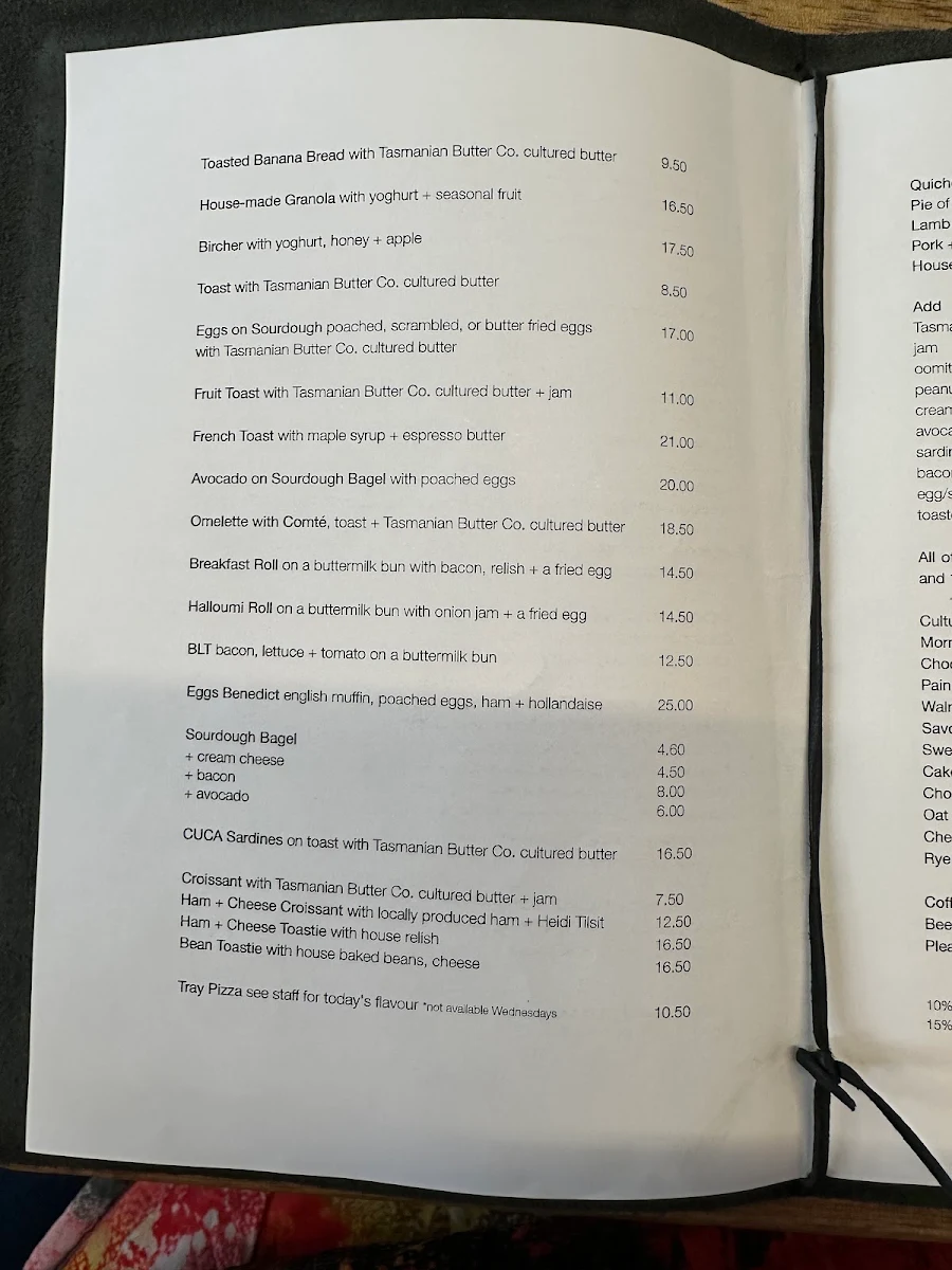 Menu, Bread + Butter | Cafe