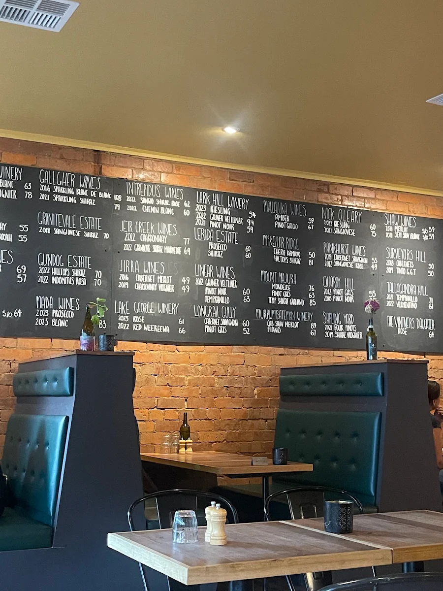 Menu, 10 Yards