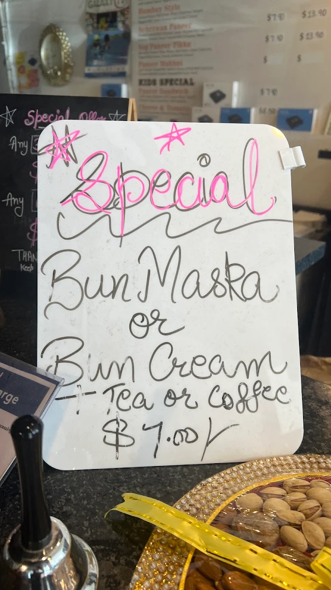 Menu, Anand's Bakery & Cafe