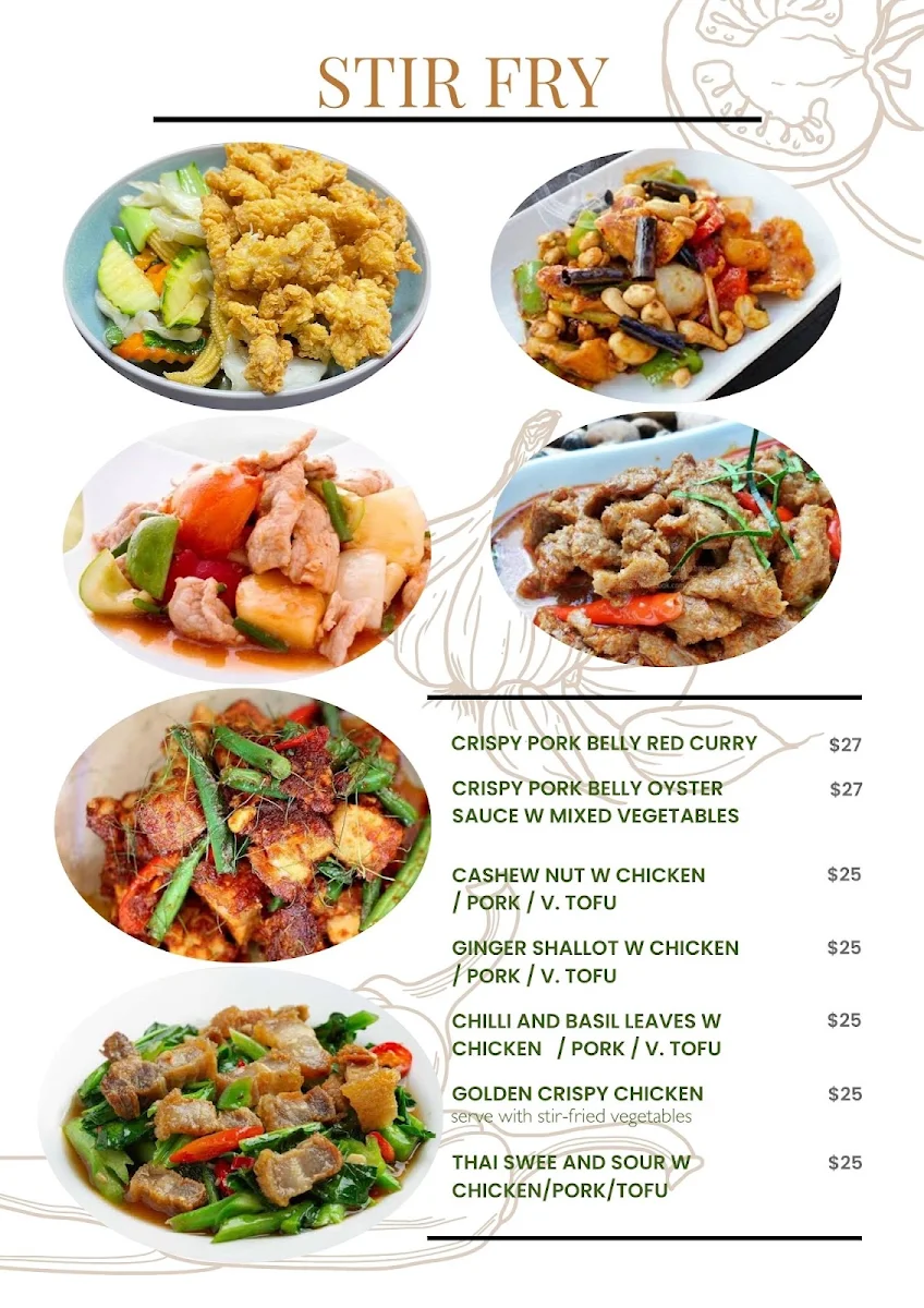 Menu, La Grava