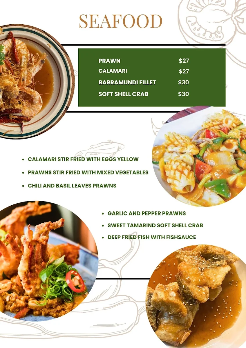 Menu, La Grava