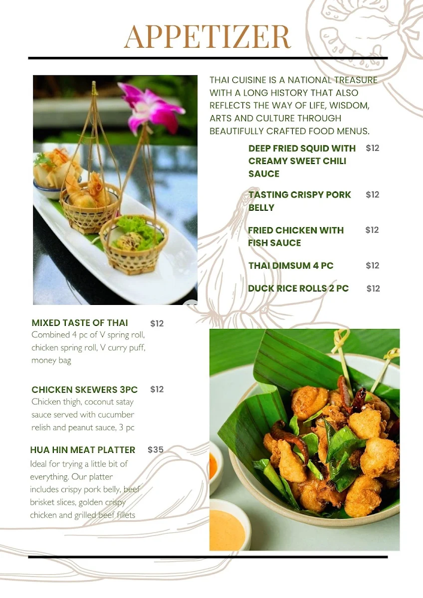 Menu, La Grava