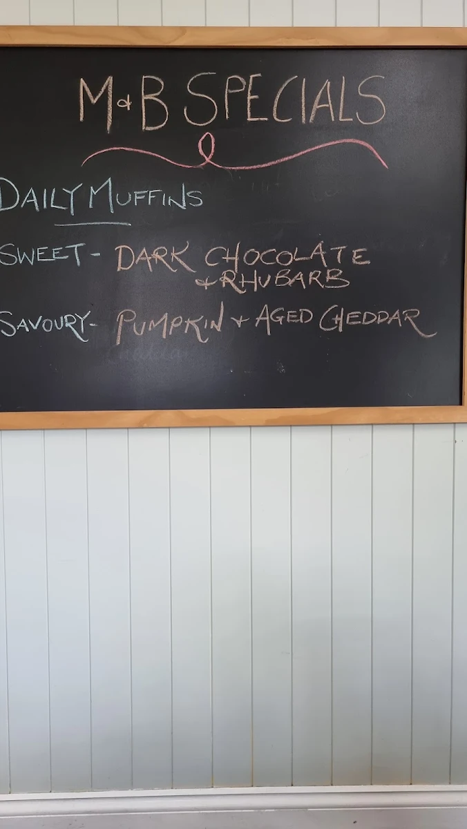 Menu, Myrtle & Blossom