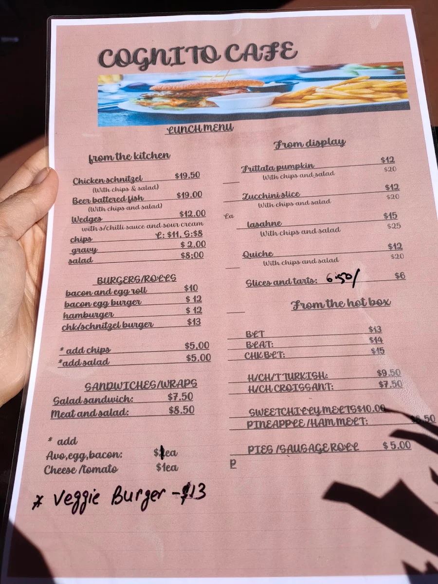 Menu, Bep cafe