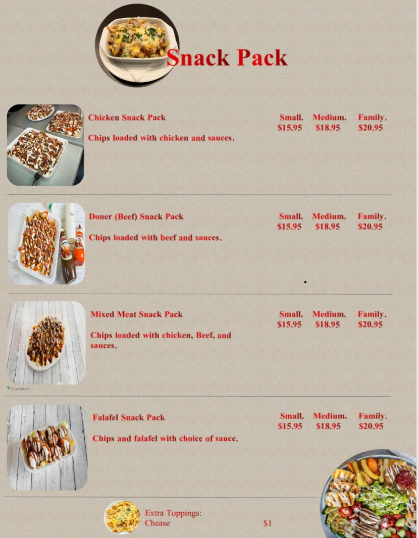 Menu, Red Mandolin Cafe