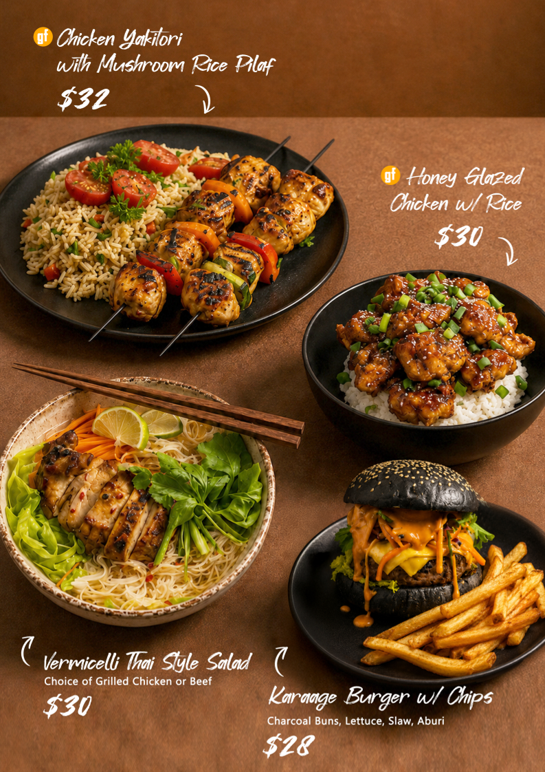 Menu, Drunken Monkey Cafe Bar & Restaurant Broadbeach