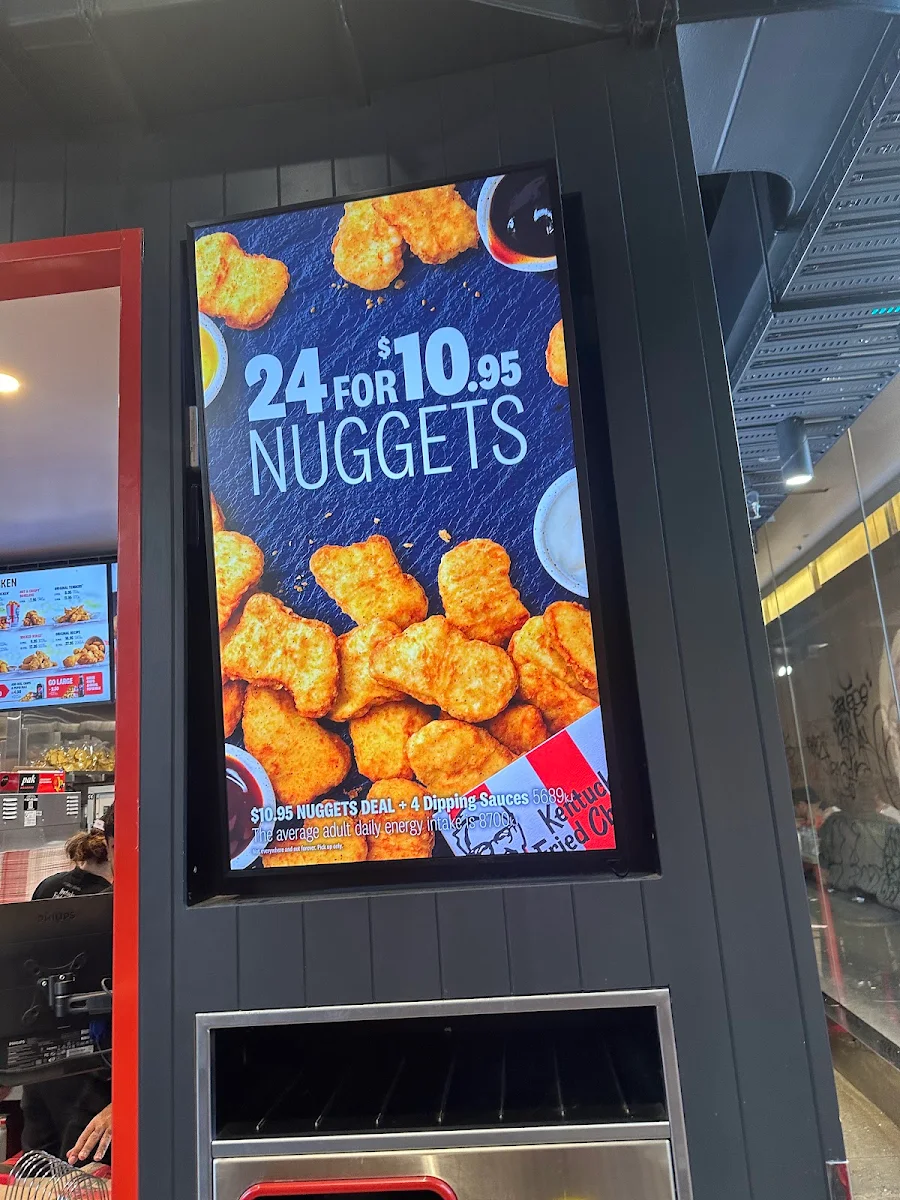 Menu, KFC Collins St