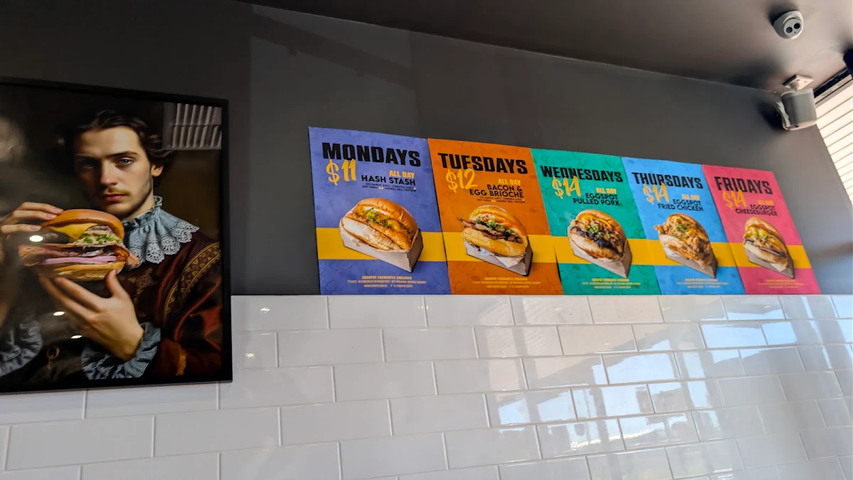 Menu, Eggspot Como