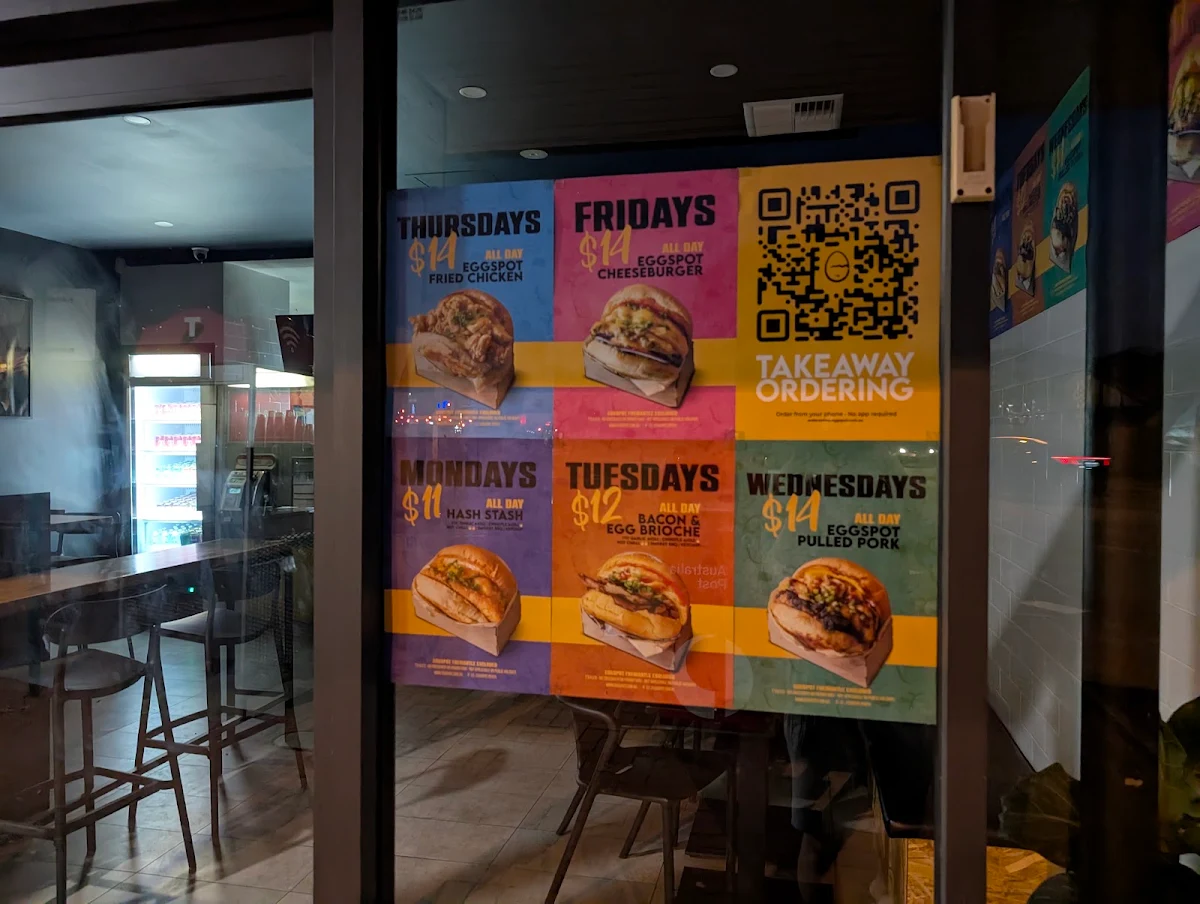 Menu, Eggspot Como