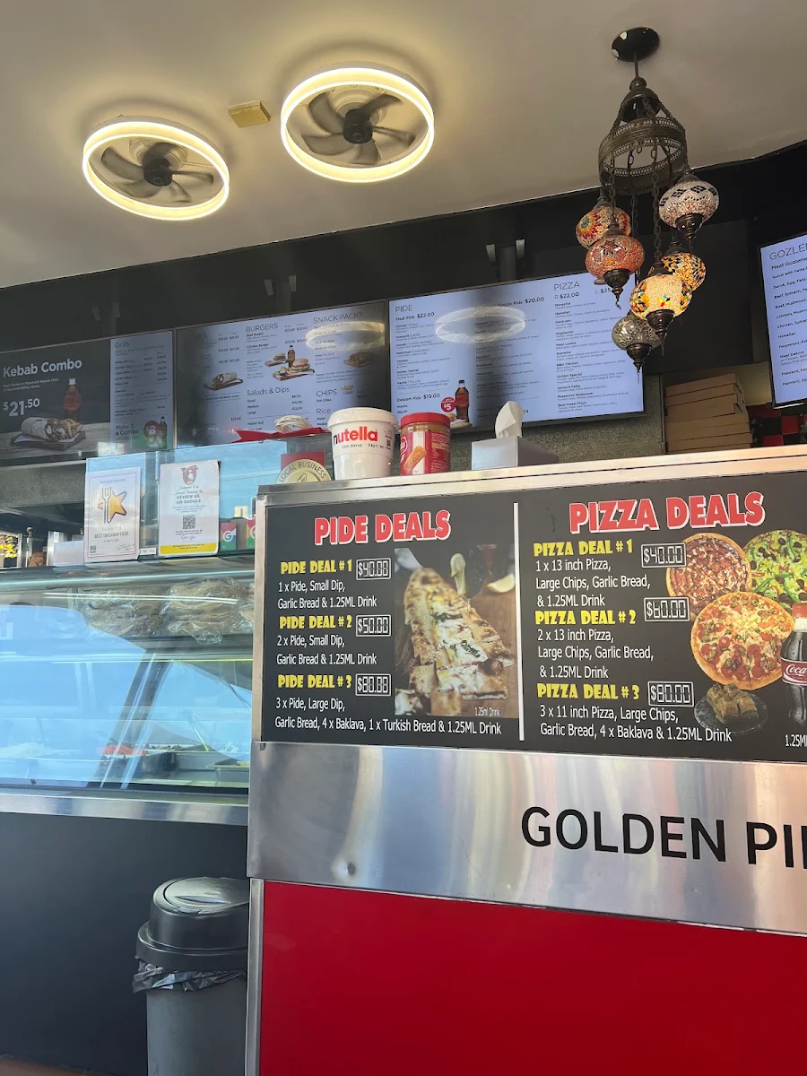 Menu, Golden Pide