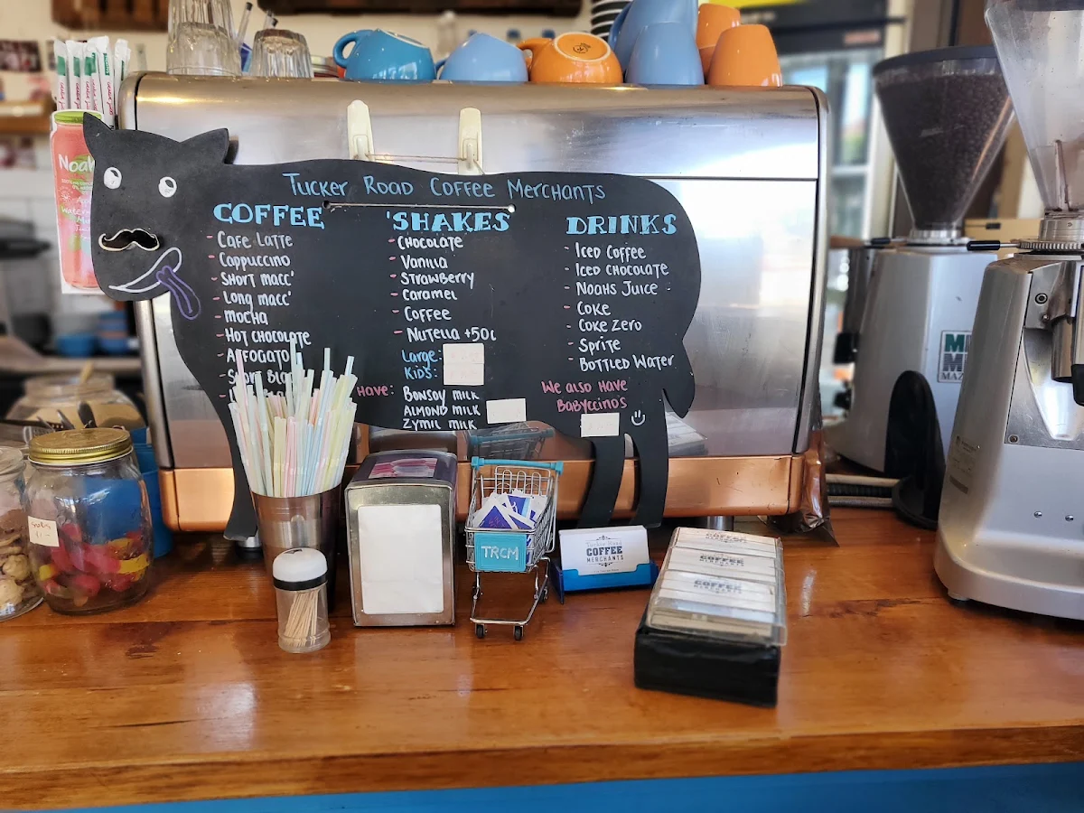 Menu, Tucker Road Coffee Merchants