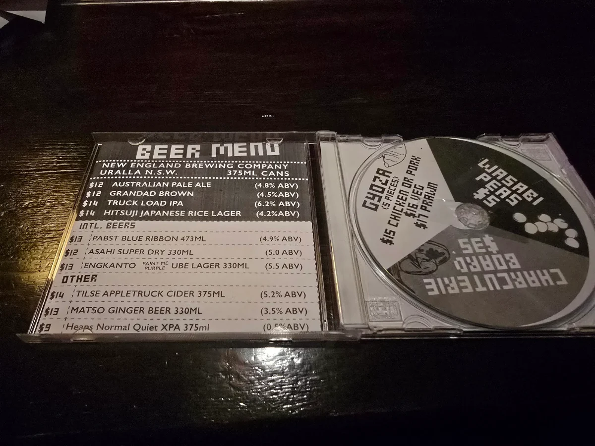 Menu, The Koutetsu