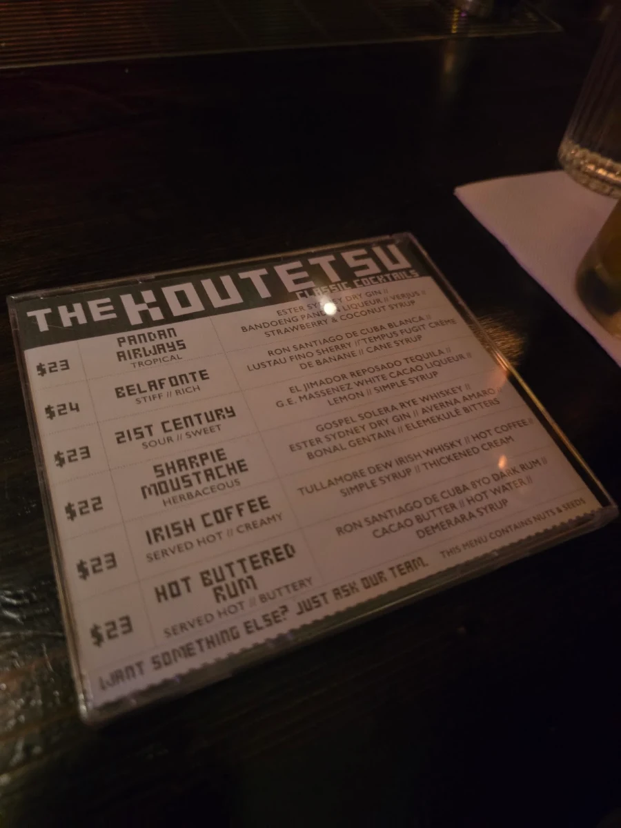 Menu, The Koutetsu