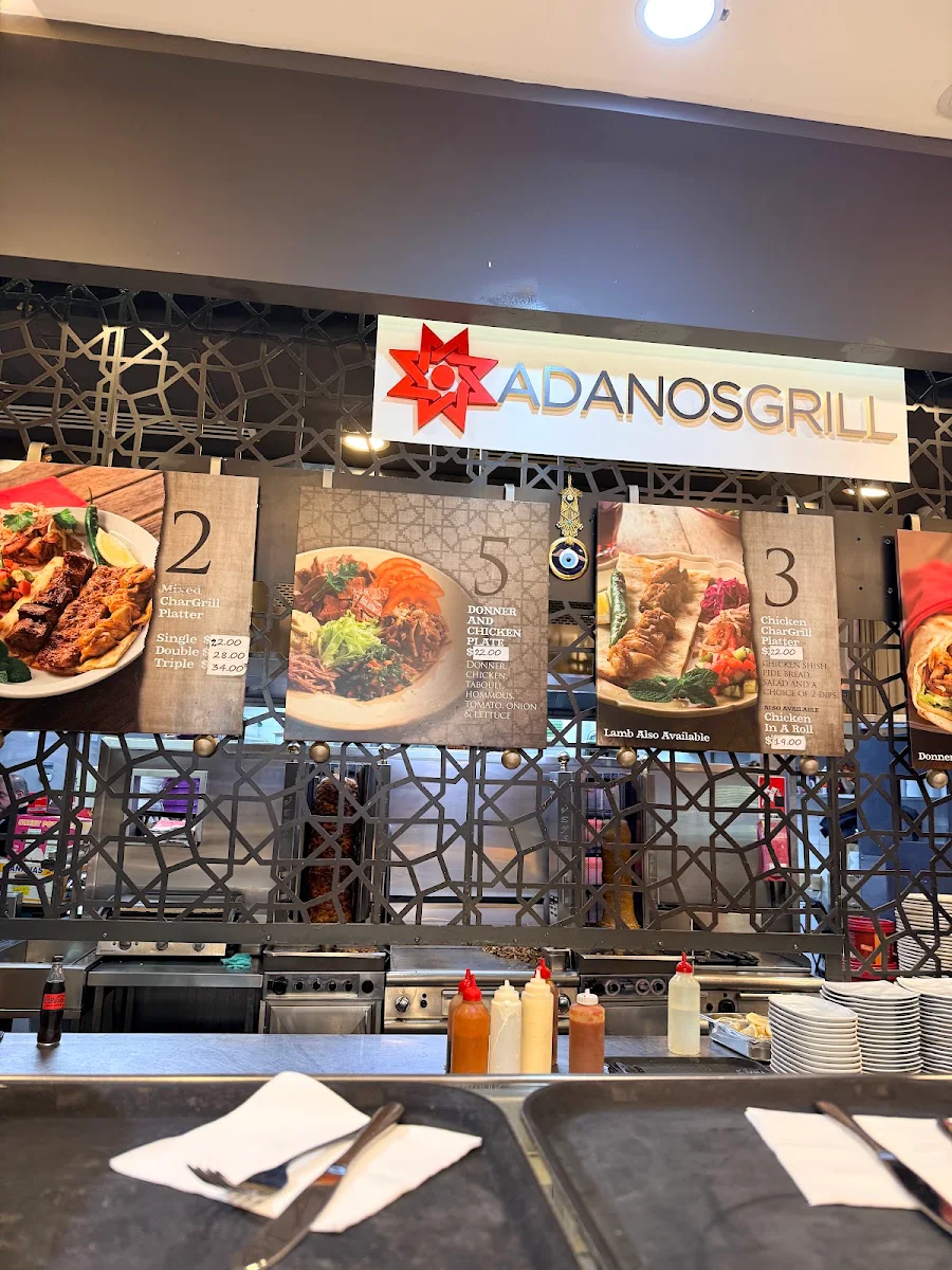 Menu, Adanos Grill