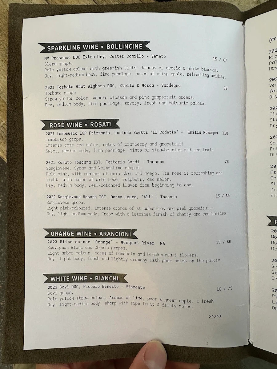 Menu, D.O.C Pizza & Mozzarella Bar - Carlton