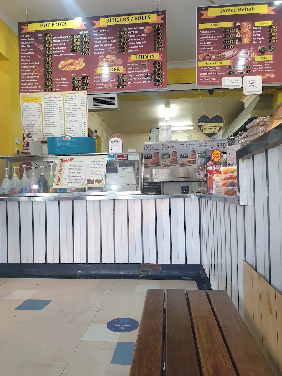 Menu, Fonzies at TC's