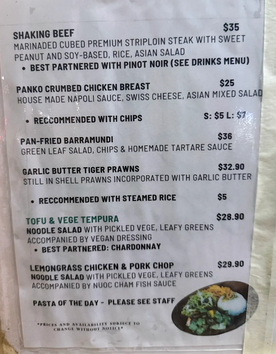 Menu, Korean BBQ Grill （d‘viet house）
