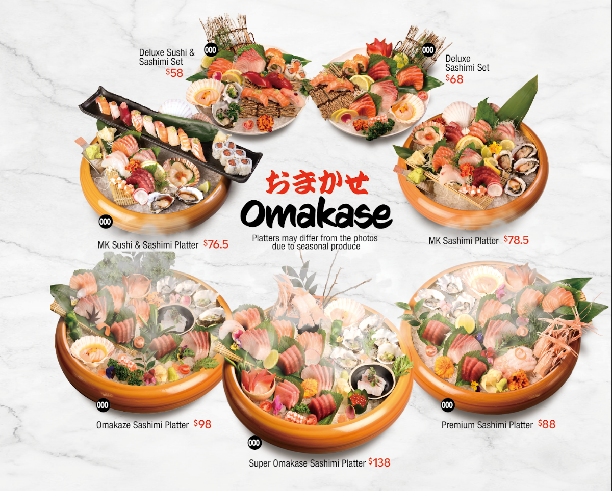 Menu, Mikazuki Chatswood