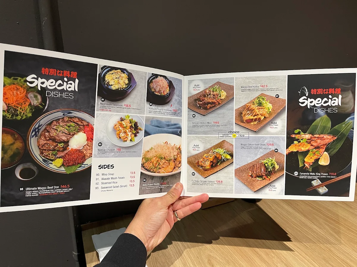 Menu, Mikazuki Chatswood