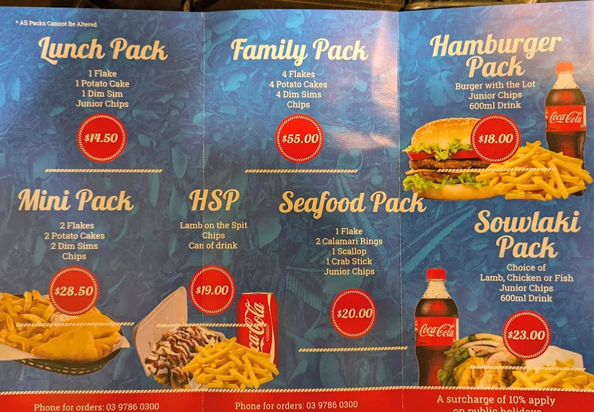 Menu, Gylls & Grylls