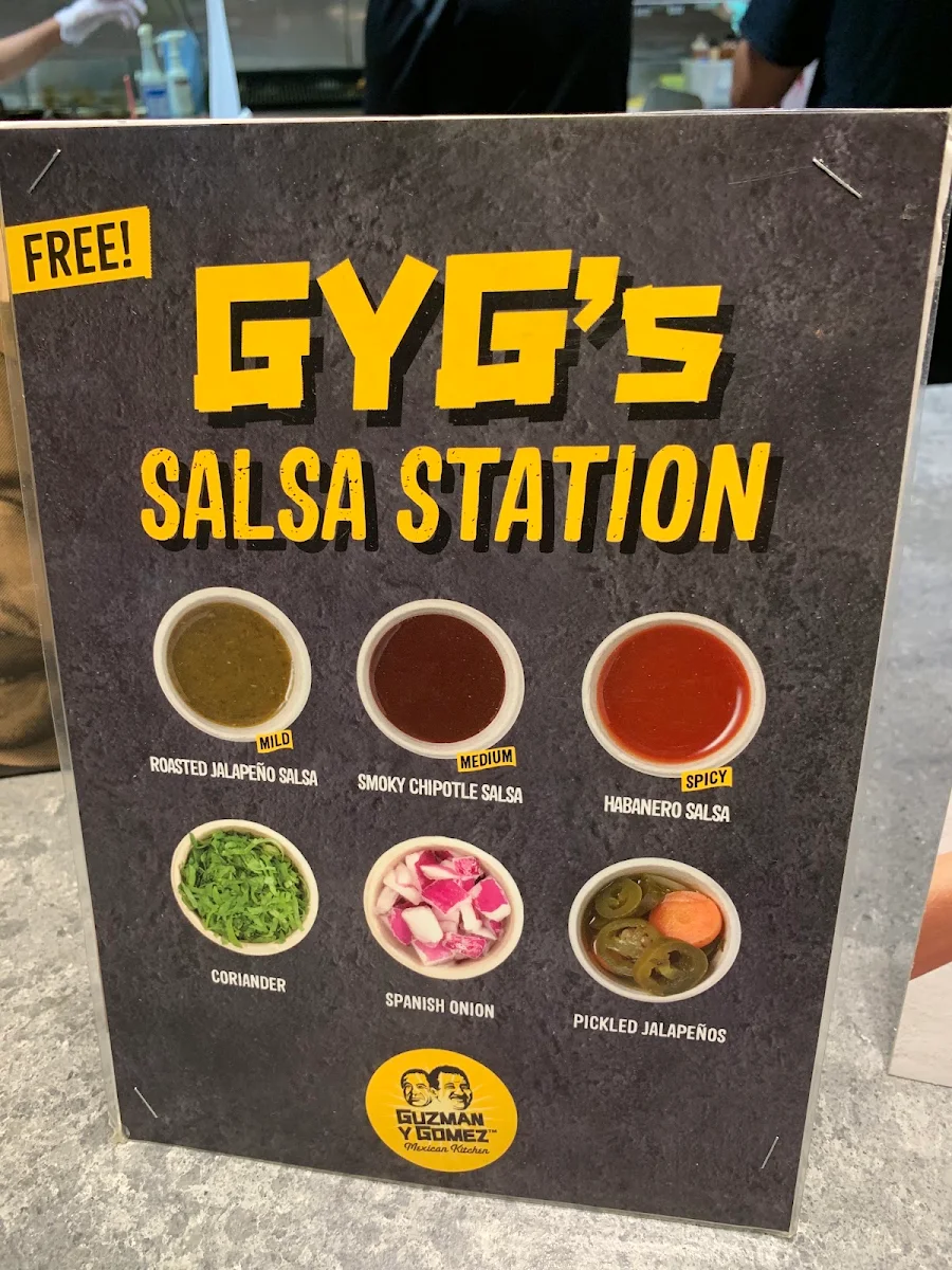 Menu, Guzman y Gomez - Five Dock