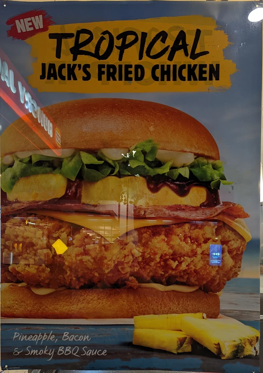 Menu, Hungry Jack's Burgers William Street