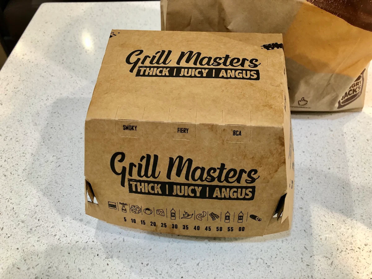 Menu, Hungry Jack's Burgers William Street