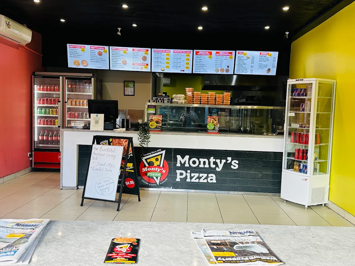 Menu, Monty's Pizza St Marys