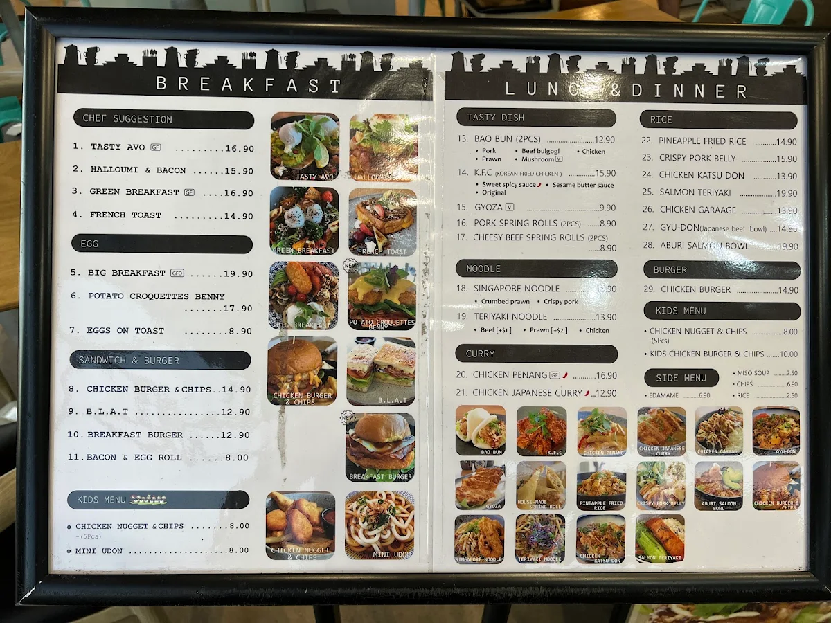 Menu, Tasty Kitchen- cafe & Asian Restaurant