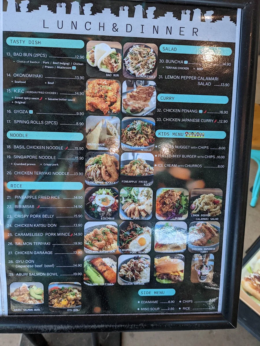 Menu, Tasty Kitchen- cafe & Asian Restaurant