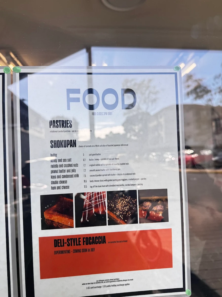 Menu, SEEKER coffee