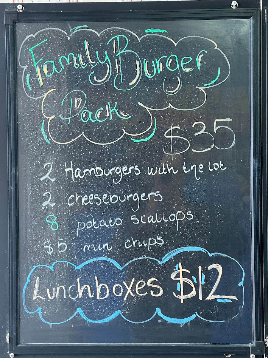Menu, New Oceanic Take Away