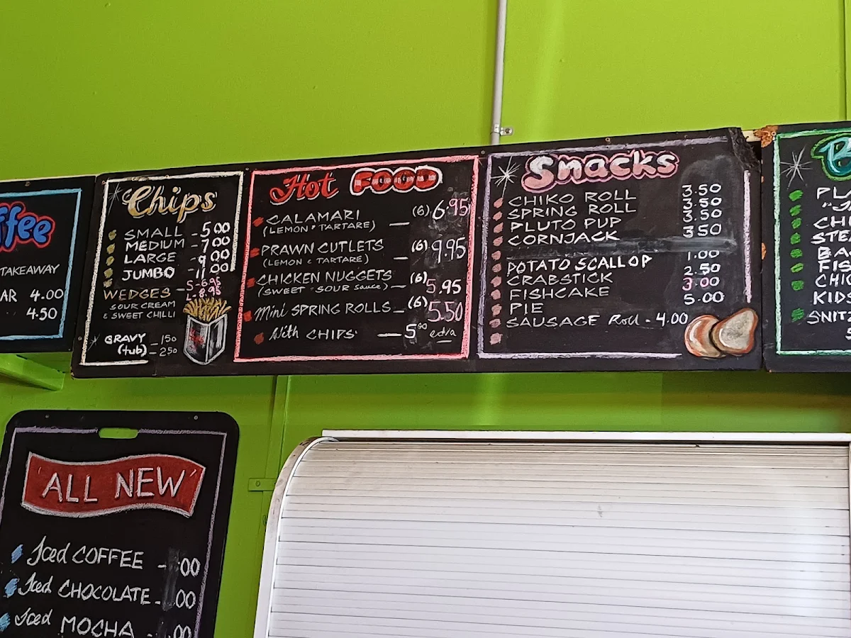 Menu, Halfway Shop