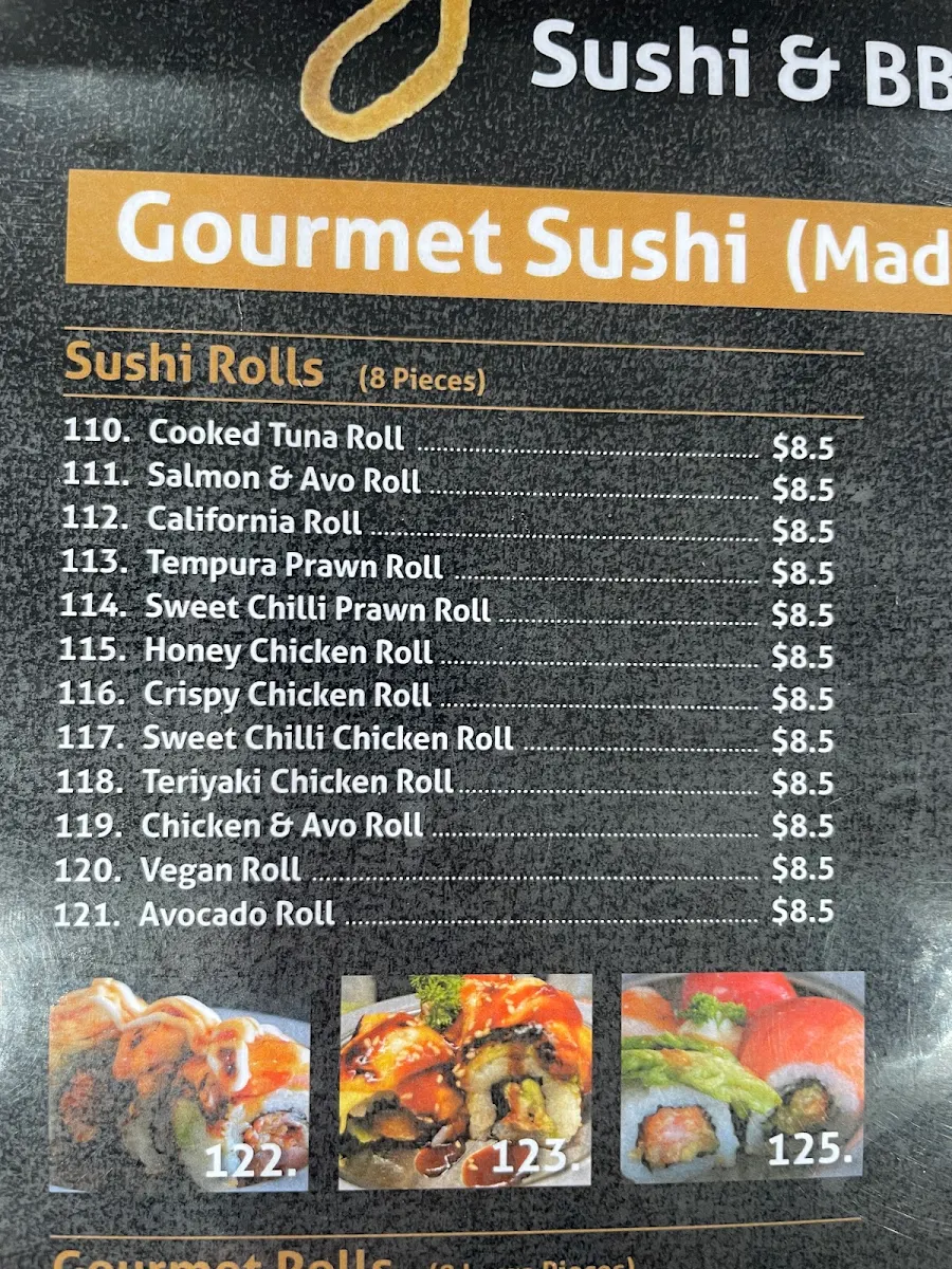 Menu, Bing’s Nomiya