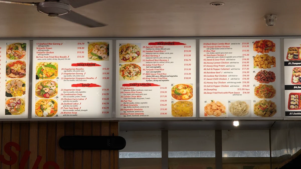 Menu, Noodle Bento Asian Takeaway Restaurant