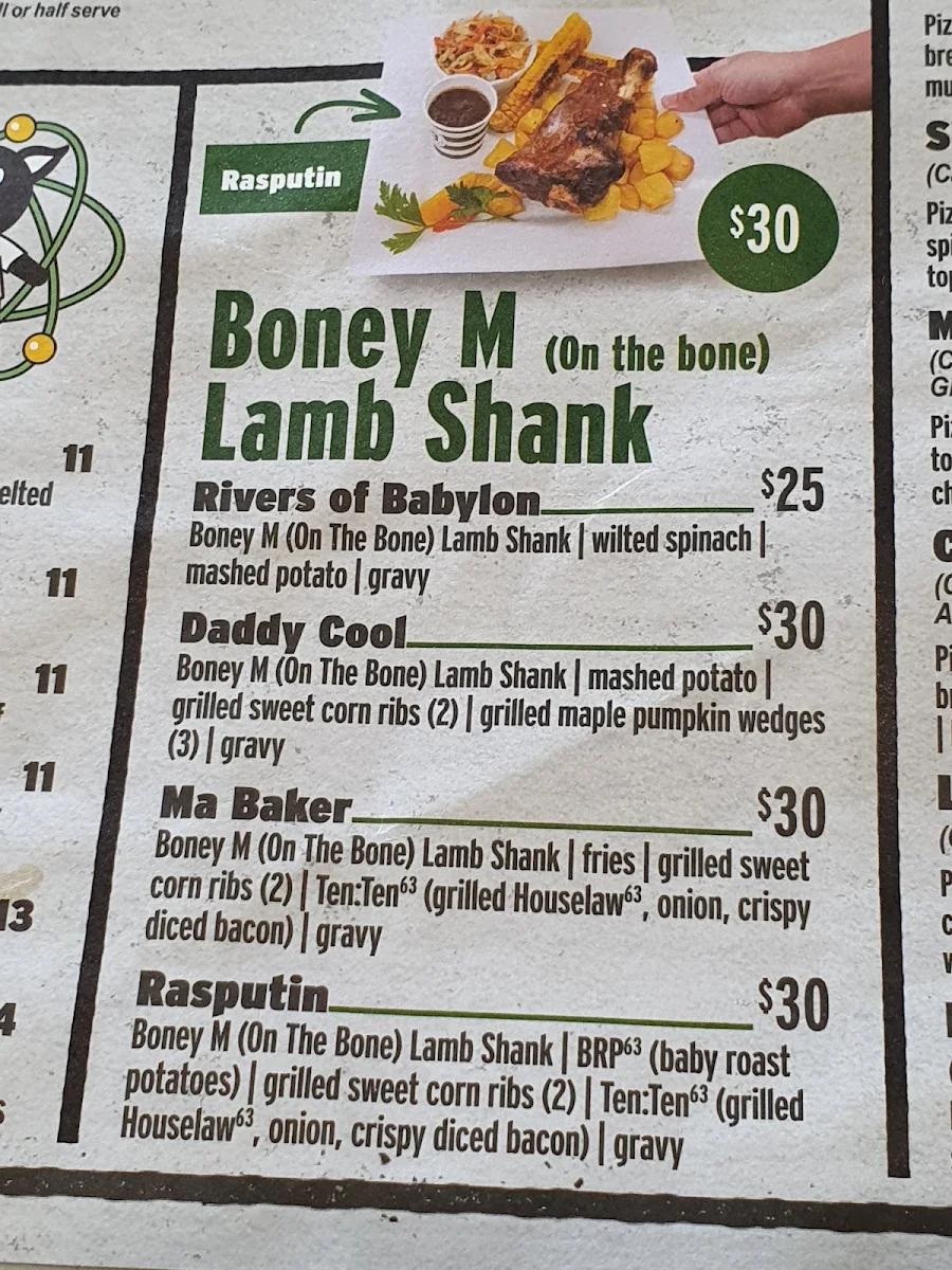 Menu, Cafe 63 Loganholme