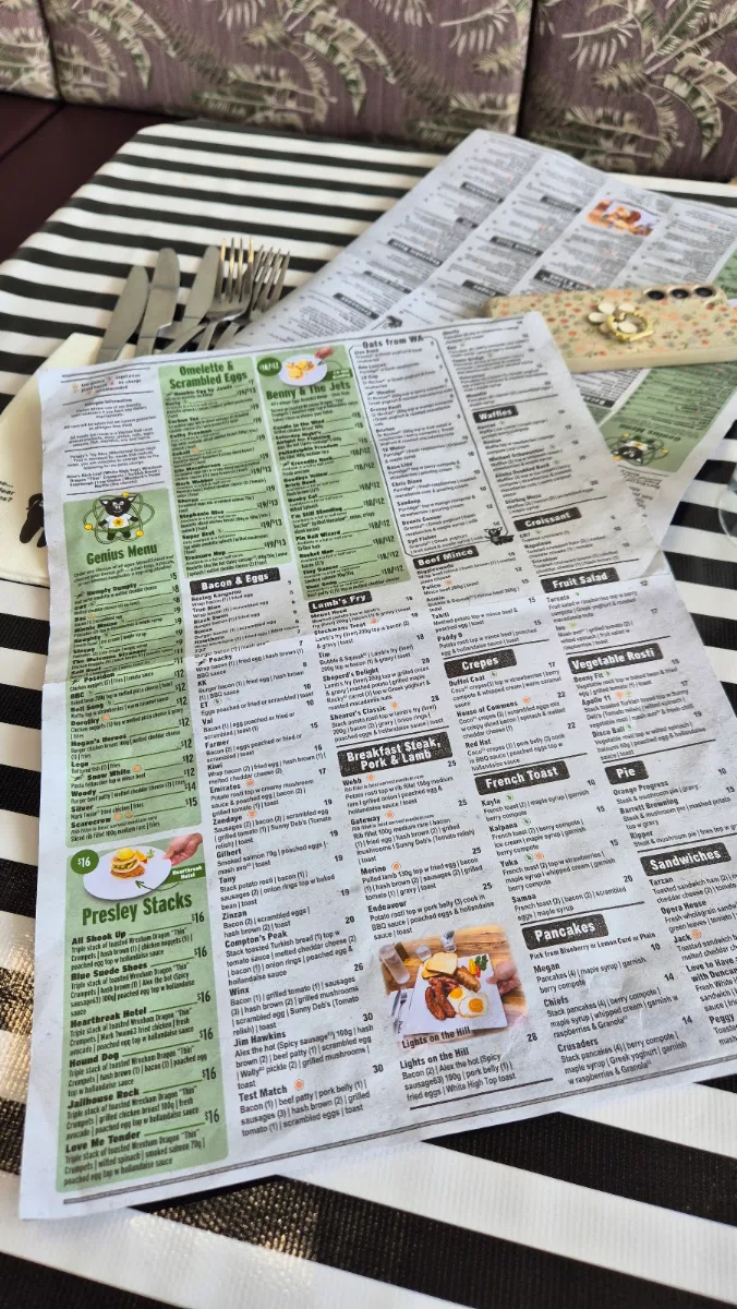 Menu, Cafe 63 Loganholme