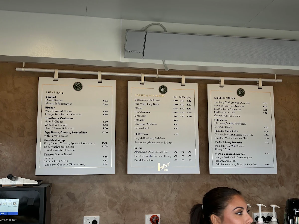 Menu, Curio Press Espresso Bar