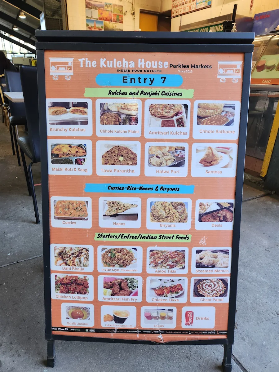 Menu, The Kulcha House- Classic Indian Food-Parklea Markets