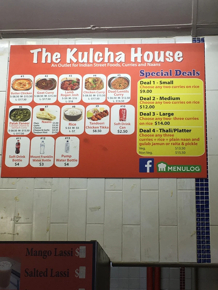 Menu, The Kulcha House- Classic Indian Food-Parklea Markets