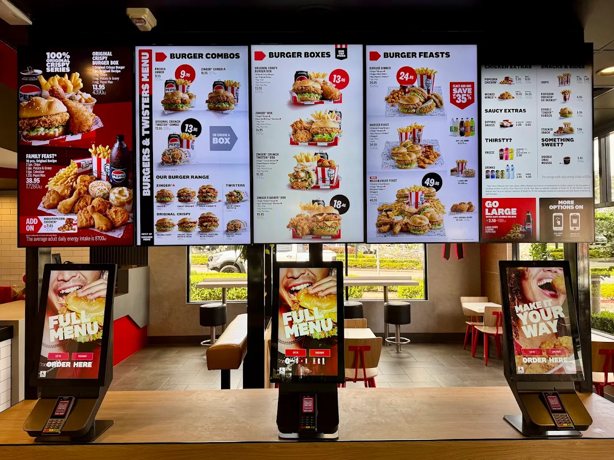 Menu, KFC Wetherill Park (Outside)