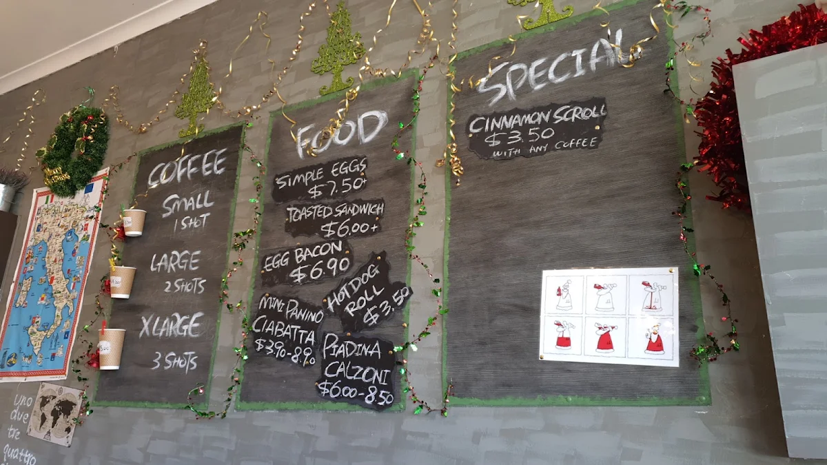 Menu, Bentleigh Caffe Crema