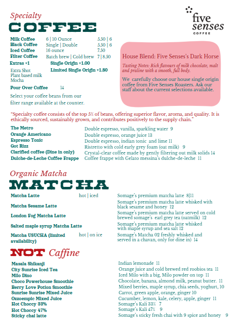 Menu, Eat Ozzo Marrickville | Cafe in Marrickville Sydney