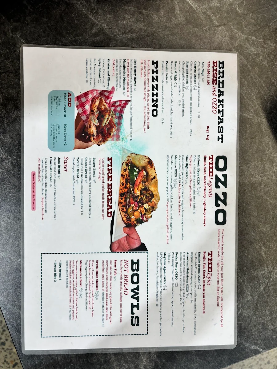 Menu, Eat Ozzo Marrickville | Cafe in Marrickville Sydney